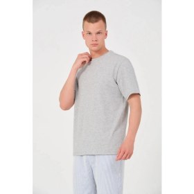 Resim Marsilyan 24/1 Düz A Kalite Oversize T-Shirt - Gri 