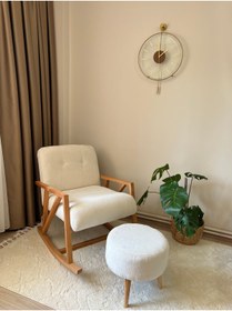 Resim Ars Safir Sallanan Ahşap Berjer Koltuk Puf Ve Minder Hediyeli 24farklı Renk Seçeneği Mevcuttur 