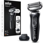 Resim Sakal Giyotin, Wet &amp; Dry, Şarj Edilebilir, Kablosuz Folyo Razor, Gümüş, 70-N1200S ile Erkekler Için Braun Series 7 Tıraş Makinesi 