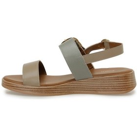 Resim Polaris 325067.z 5fx Olive Kadın Dolgu Topuk Sandalet 000000000101985490 Yeşil 