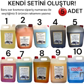 Resim Şimal otokimya market ARABA TEMİZLEME SETİ/OTO BAKIM SETİ KENDİ SETİNİ OLUŞTUR 5 ADET 5 LİTRELİK 