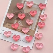 Resim 11 Adet Pembe Kalp Şeklinde Plastik Buzdolabı Mıknatısları - Mutfak, Ofis Beyaz Tahtaları, Dolaplar & Bulaşık Makineleri İçin İdeal - Çekici Ev Dekoru & Mükemmel Noel ve Cadılar Bayramı Hediyeleri, Buzdolabı Mıknatısları 