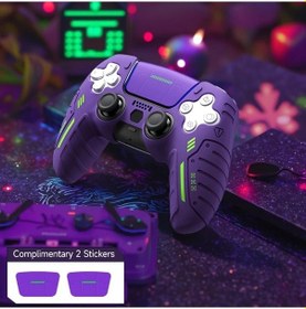 Resim Gaojunshop01 Ps5 Kumanda Kılıfı Mor Yumuşak Silikon Soğutucu Tutuş Ter Ve Kire Dayanıklı 