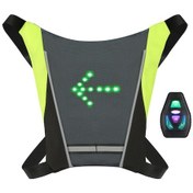 Resim Mufunye Bisiklet Yeleği, Kablolu Uzaktan Kumanda, 30 Işık, Gri Gri 