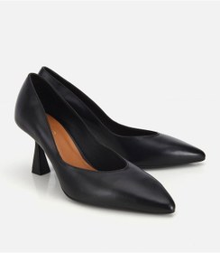 Resim Hotiç Kadın Deri Siyah Kısa Topuklu Stiletto 01ayh321960a100 01ayh321960a100 Siyah 