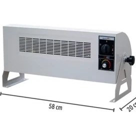Resim Elektrokonfor Vortex 3000W Monofaze Elektrikli Fanlı Isıtıcı Krem 