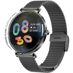 Resim Haino Teko Amoled Ekran Super Slim Tasarım Waterproof 3 Kordonlu Akıllı Saat Siyah TEKO18 