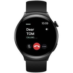 Resim haino teko germany RW34 Watch 4 Amoled Ekran Android İos HarmonyOs Uyumlu Akıllı Saat Siyah 