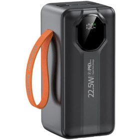 Resim hobiimobiii 50.000 Mah Pd 22,5w Hızlı Şarj Kendinden Kablolu Taşınabilir Powerbank 