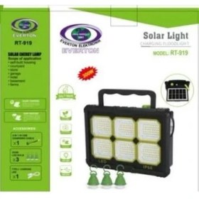 Resim Everton RT-919 Solar Panelli 300W Çok Fonksiyonlu Kamp Işıldağı 
