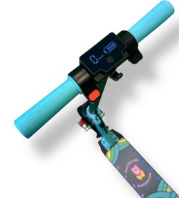 Resim ASENASHOP Elektrikli Çocuk Amortisörlü Led'li Scooter 130 W ( Dizlik Ve Dirseklik) 
