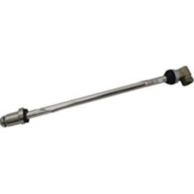 Resim Trade Bazaar Metal Taharet Borusu - 37 cm Oynar Başlıklı Klozet Taharet Çubuğu | Dayanıklı Metal Gövde, Esnek Su 