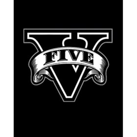 Resim Gta Five Black Logo Büyük Sırt Patch Yama 