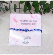 Resim Bileklik Kız Bebek Şekeri Doğum Hediyelik Nazarlıklı Lük 20 Adet 