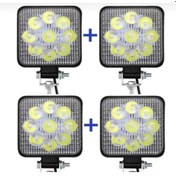 Resim Point 4 Adet Çalışma Led Lambası Off Road Gündüz Farı Sis Kare 27w 9 Led 4 Adet 