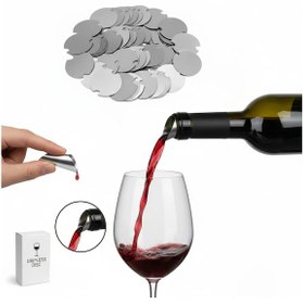 Resim Wine Dropper - Şarap Damlalığı - Akıtmaz Ve Karaf Etkili Şarap Dökücü 20 Adet 