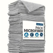 Resim 12 Süper Emici Fiber Temizlik Bezleri, 5 Ultra-İnce Bambu Kömür Temizlik Bezleri - Süper Yumuşak, Süper Dayanıklı, Mutfak ve Banyo'da Lekeler ve Yağ için Uygun. Yüksek Kaliteli Çok Amaçlı Temizlik Bezleri. 