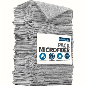 Resim 12 Süper Emici Fiber Temizlik Bezleri, 5 Ultra-İnce Bambu Kömür Temizlik Bezleri - Süper Yumuşak, Süper Dayanıklı, Mutfak ve Banyo'da Lekeler ve Yağ için Uygun. Yüksek Kaliteli Çok Amaçlı Temizlik Bezleri. 