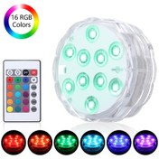 Resim Geeksen Ir Uzaktan Kumandalı Sualtı Havuz Lambası Kısılabilir 10 Adet Dalış Lambası 