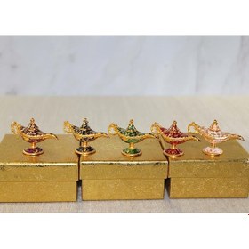 Resim Mineli Metal Alaatin Lambası 