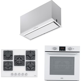 Resim Franke Fbfe Wh Matt A70 Aspiratör Fhns 705 4g Tc Wh C Ocak Fsl 86 H Wh Fırın Beyaz Ankastre Set​ 