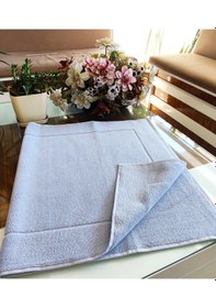 Resim 3.lü Set 50x90cm. Büyük Lüks Ayak Havlusu, Ayak Paspası, Havlu Paspas, Banyo Ve Lavabo Paspası Mavi 