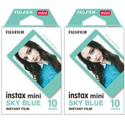 Resim Instax Mini Sky Blue Edition 10x2 Film Seti Fujifilm