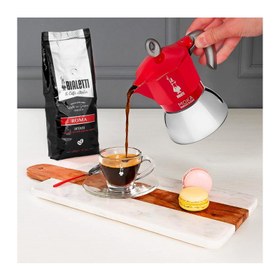 Resim Bialetti İndüksiyon Moka Pot, 4 Cup, Kırmızı 