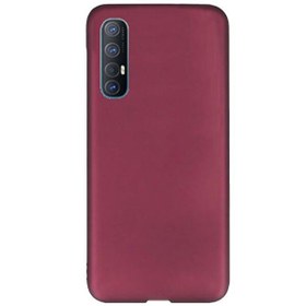Resim Oppo Reno 3 Pro Kılıf Premier Silikon Koruma + Nano Glass Mürdüm 