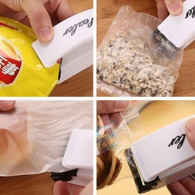 Resim Poşet Kapatıcı Isıtıcı Sealer Kapatma Makinesi Pilli Poşet Ağzı Kapatma Mühürleme Makinası 