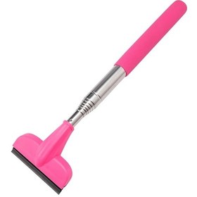 Resim Pembe-yağmurlu Cam Pencere Temizleme Aracı Taşınabilir Silecek Uzatılabilir Kolu Araba Yan Ayna Silecek Teleskopik Dikiz Aynası Silecek 