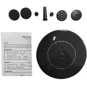 Resim Geeksen Güneş Enerjili Çeşme Kuş Banyosu Çeşmesi Yüzen Çeşme Bahçe Çeşmesi 13cm 