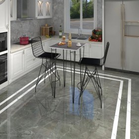 Resim Kenz Life Knsz Masa Sandalye Takımı HEM105ZENGIN Grisyh 060*060 2 Sandalye Syhsyh 