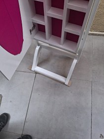 Resim Bengi Ticaret Ayna Boy 13677 Takı Dolap Ahşap Mdf Parlak Beyaz Lake Natüre Klasik El Yapım 