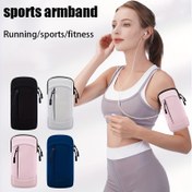 Resim Koşu, Yürüyüş ve Fitness için Su Geçirmez Spor Kol Bandı Telefon Tutucu - Ayarlanabilir Bilek Kayışı, Hafif Tasarım, 17.78 cm'ye Kadar Telefonlar İçin Uygun, Siyah, Pembe, Beyaz, Mavi Seçenekler 