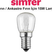 Resim Simfer Uyumlu Fırın / Ankastre Fırın Için Iç Lamba 15W Ampul Işık - 463669982 