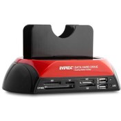 Resim Everest 2.5"-3.5" Ide Sata Usb 2.0 Harddisk Hdd Kutusu + Kart Okuyusu + Docking Station Hdc-385 