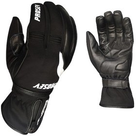 Resim Motosiklet Kışlık Eldiveni Deri Ve Softjell Kumaş Telefon Dokunmatikli Motor Eldiveni Black 