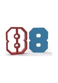 Resim Büyük Nba 8 Rakam 11cm Kurabiye Kalıbı 