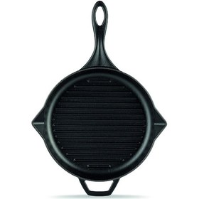 Resim Hosse 28 Yardımcı Kulplu Yuvarlak Grill Tava Siyah 