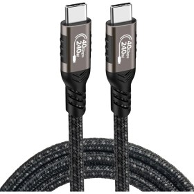 Resim QG01 Type-C To Type-C Usb4 Pd Data Şark Kablosu 240W 40GBPS 8K@60Hz 1.5 Metre 