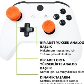 Resim Cosmostech Kontrolfreek Fps Freek Vortex Performance Thumbsticks – Xbox One & Series X/s Uyumlu – 1 Yüksek Konveks + 1 Orta Kavisli Analog Başlık 