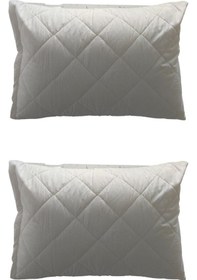 Resim Ely Parker Yastık Alezi (4 adet) %100 Pamuk Kapitoneli Yastık Koruyucu Yastık Kılıfı Beyaz 