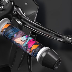 Resim Şık Graffiti Motosiklet Kolu Çıkartmaları - Su Geçirmez, Güneşe Dayanıklı, Dayanıklı, Çizik Geçirmez, Kendinden Yapışkanlı, Elmas Dokulu Kaymaz Çıkartmalar Elektrikli Bisikletler ve Motosikletler için - Sürüş Tutkunları, DIY ve Hediye Verme için Mükemmel, Motosiklet Aksesuarları, Motosiklet Çıkartmaları, Açık Hava Spor Ekipmanları, Canlı Tasarım, Yüksek Kaliteli Baskı, Istecker Pang Ebike, Elektrikli Bisiklet Kolu Çıkartması, Motosiklet/Kolu Çıkartması için Çıkartma, Motosiklet Aksesuarı, Pep 