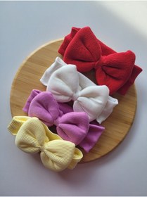 Resim Genel Markalar Kız Çocuk & Bebek Kaşkorse Fiyonk Bandana 4'lü Set 