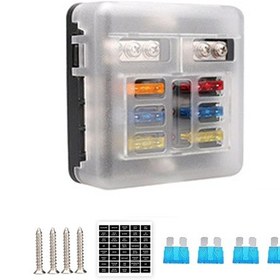 Resim Evrensel 6 Yollu Sigorta Bloğu Araba Negatif Elektrotlu K21822 