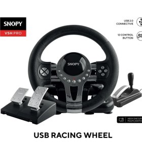 Resim Snopy V5H Pro Xbox One S/ps4/ps3/pc/swıtch Metalik Pro Oyuncu Direksiyonu 