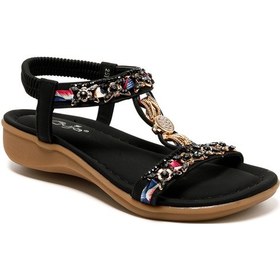 Resim Guja Sandalet Kadın 25y150-11 Sy Guja Siyah Siyah 