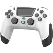 Resim Ps4 / Switch / Pc Jiroskoplu Gamepad Oyun Denetleyicisi Beyaz Siyah 