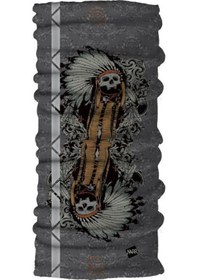 Resim Narr Indian Skull Reflektif Boyunluk Çok Renkli 